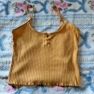American Eagle Outfitters Blue Ribbed Camisole